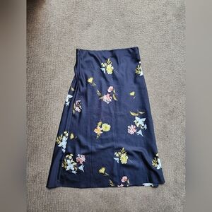LOFT Midi Floral Skirt